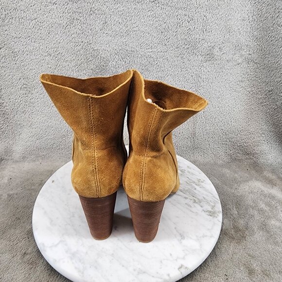 Vince Camuto Shoes Womens Size 7.5 Creestal Brown Suede Ankle Boots *Read* - Picture 5 of 11